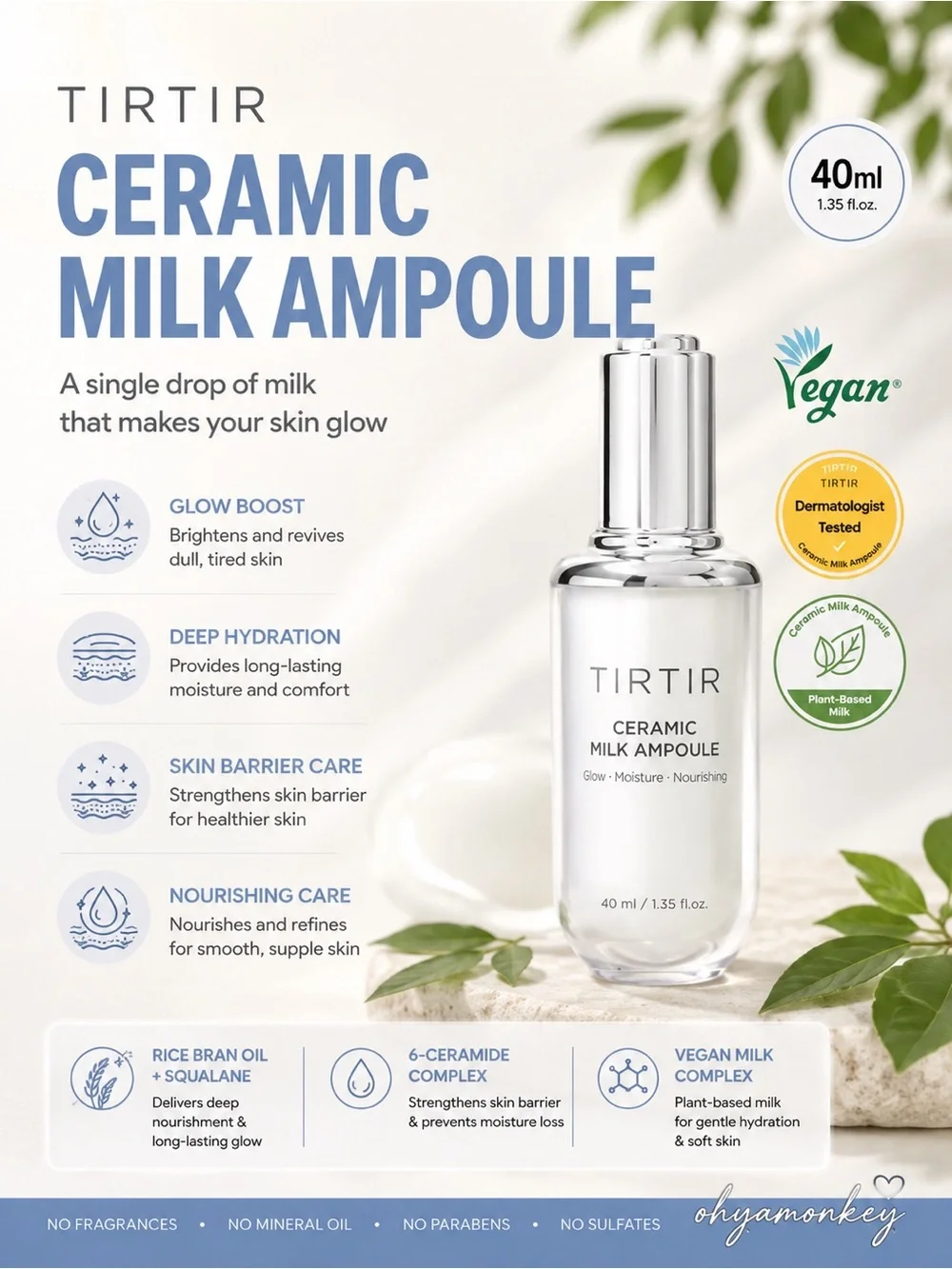TIR TIR Ceramic Milk Ampoule 40ml